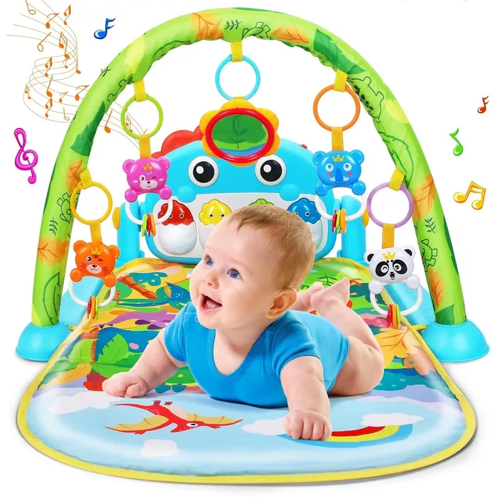 Covoras de activitati pentru bebelusi Dinozaur vibrant