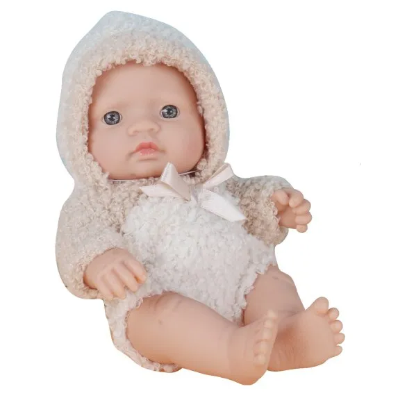 Papusa Mappy Baby so Lovely alb roz 20 cm
