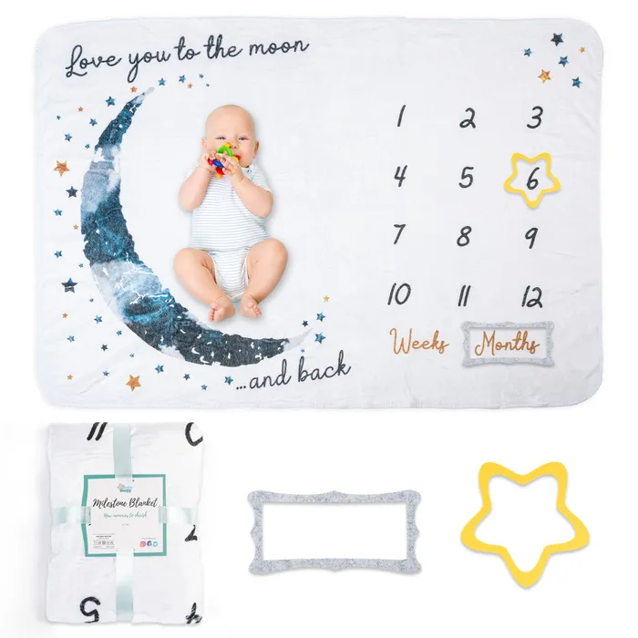 Paturica pentru bebelusi Luna Albastra BabySnugg